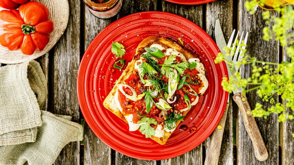 Whipped Tahini Tofu Toast