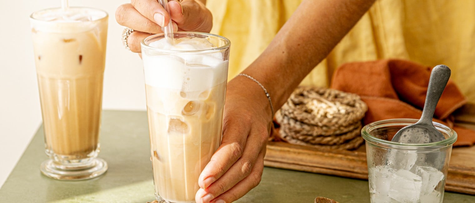 Tahini Iced Latte