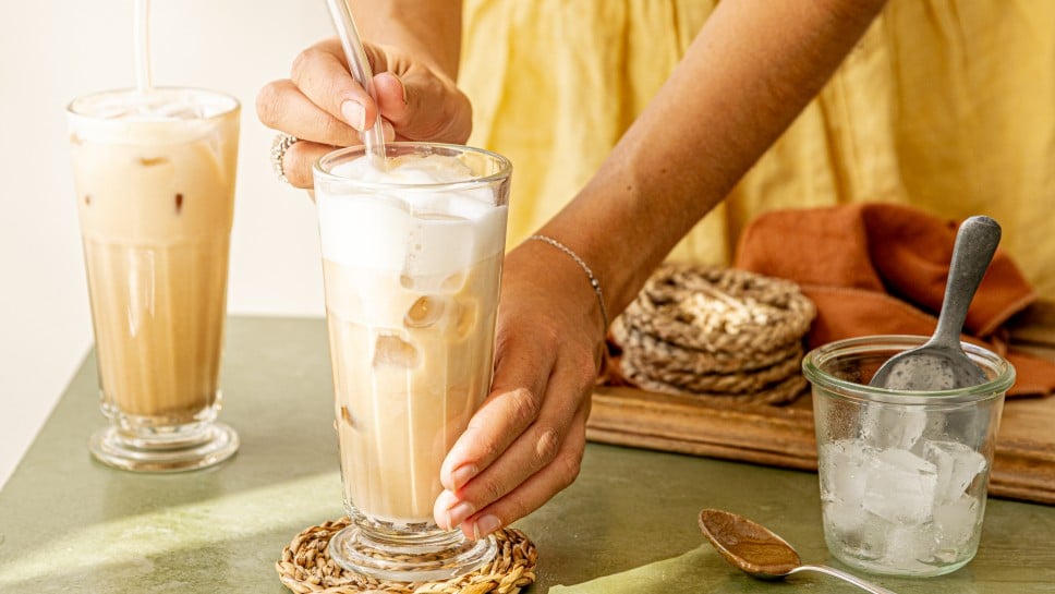 Tahini Iced Latte
