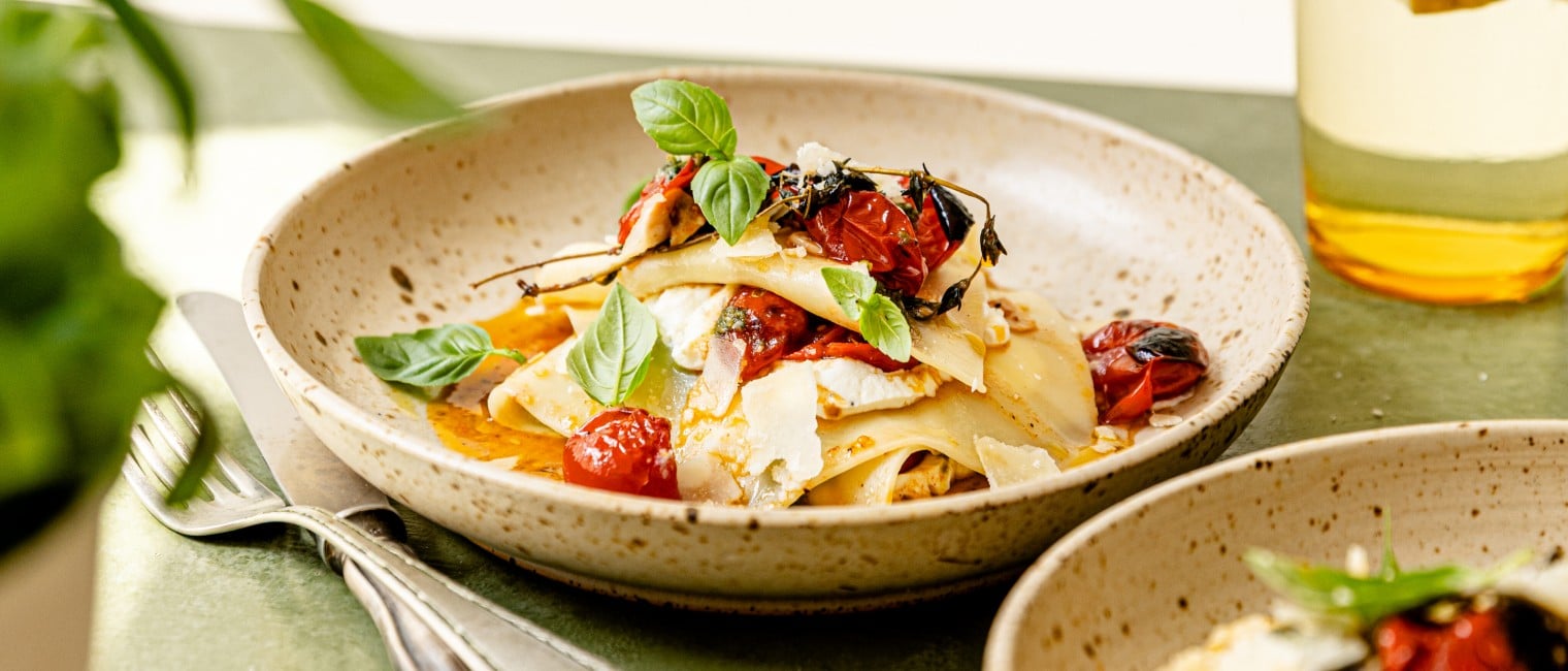 Open Lasagne mit Ricottacreme