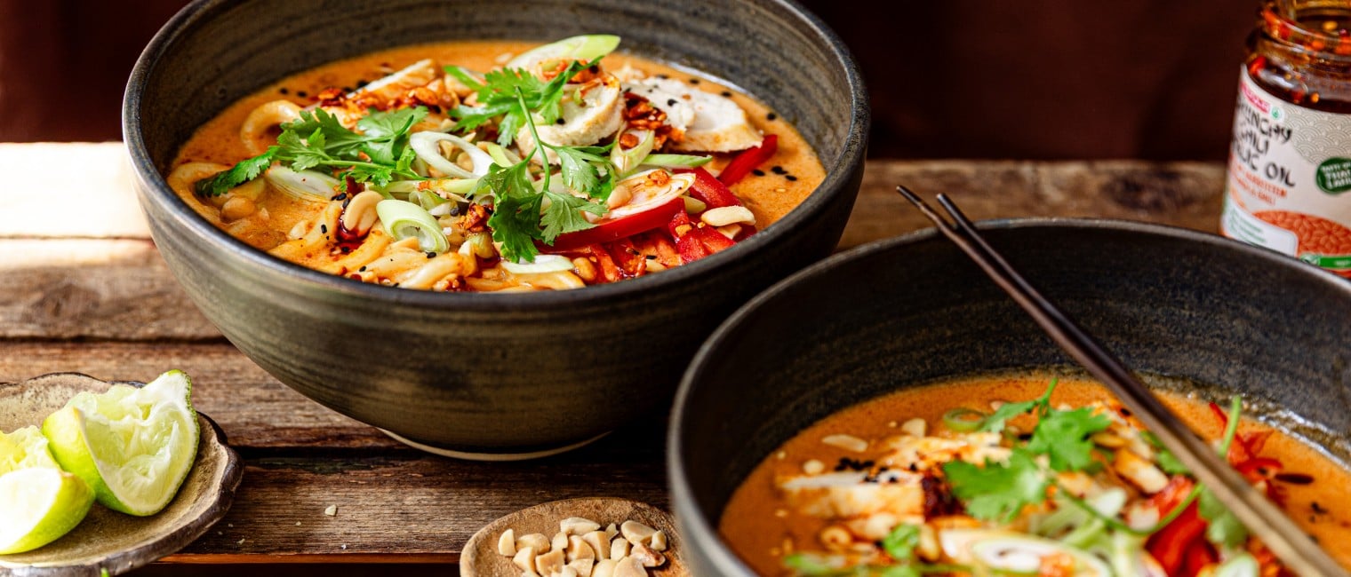 Spicy Peanut Butter Ramen mit Chicken