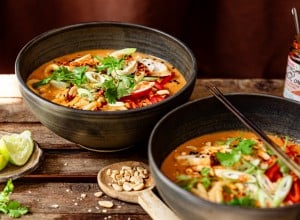 Spicy Peanut Butter Ramen mit Chicken
