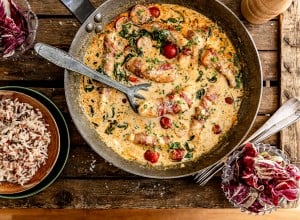 Hähnchen im Speckmantel