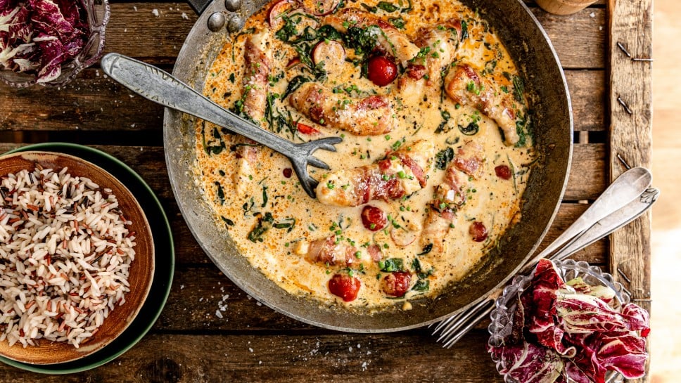 Hähnchen im Speckmantel