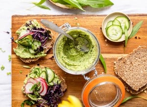 veganer Bärlauchaufstrich