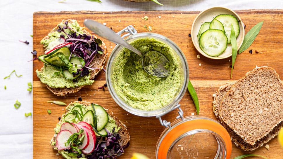veganer Bärlauchaufstrich