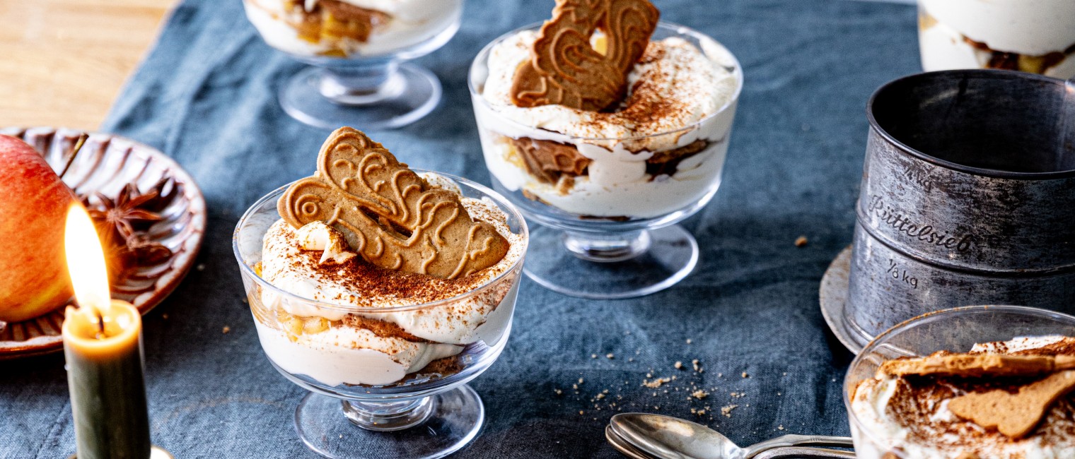 Einfaches Bratapfel-Spekulatius-Tiramisu