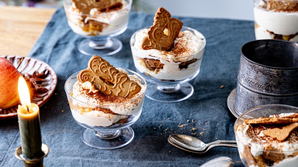 Einfaches Bratapfel-Spekulatius-Tiramisu