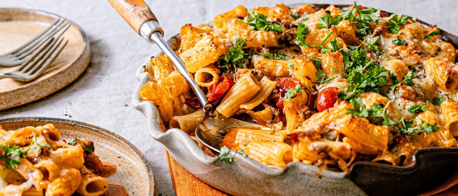 Nudelauflauf mit Faschiertem
