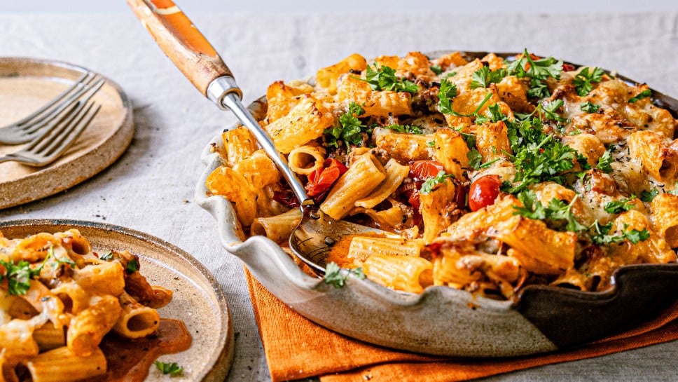 Nudelauflauf mit Faschiertem