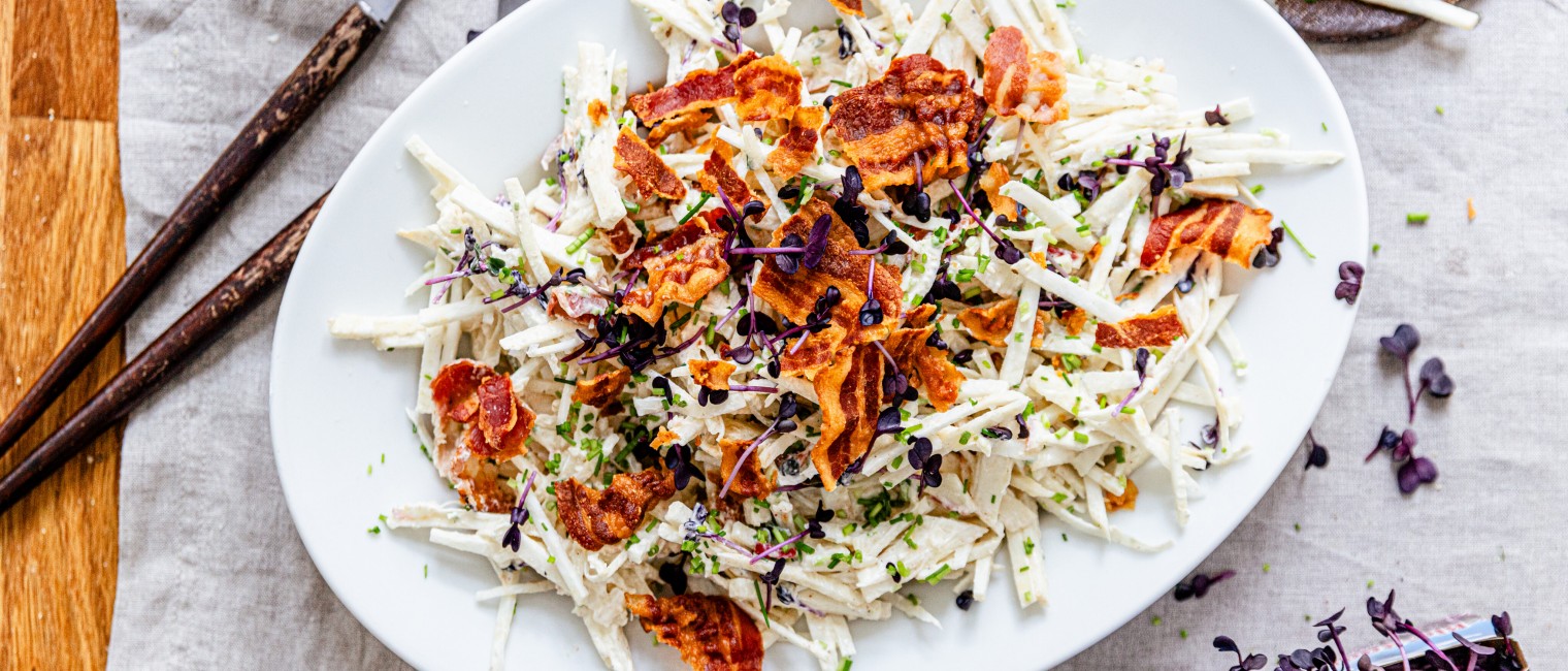 Selleriesalat mit crispy Pancetta