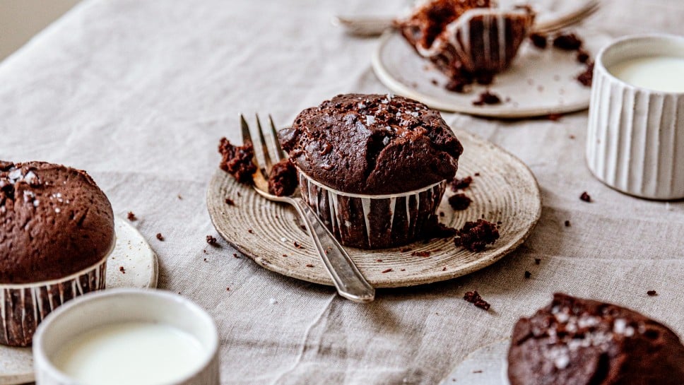 Schnelle Schokomuffins