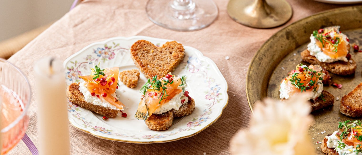 Crostini mit Graved Lachs