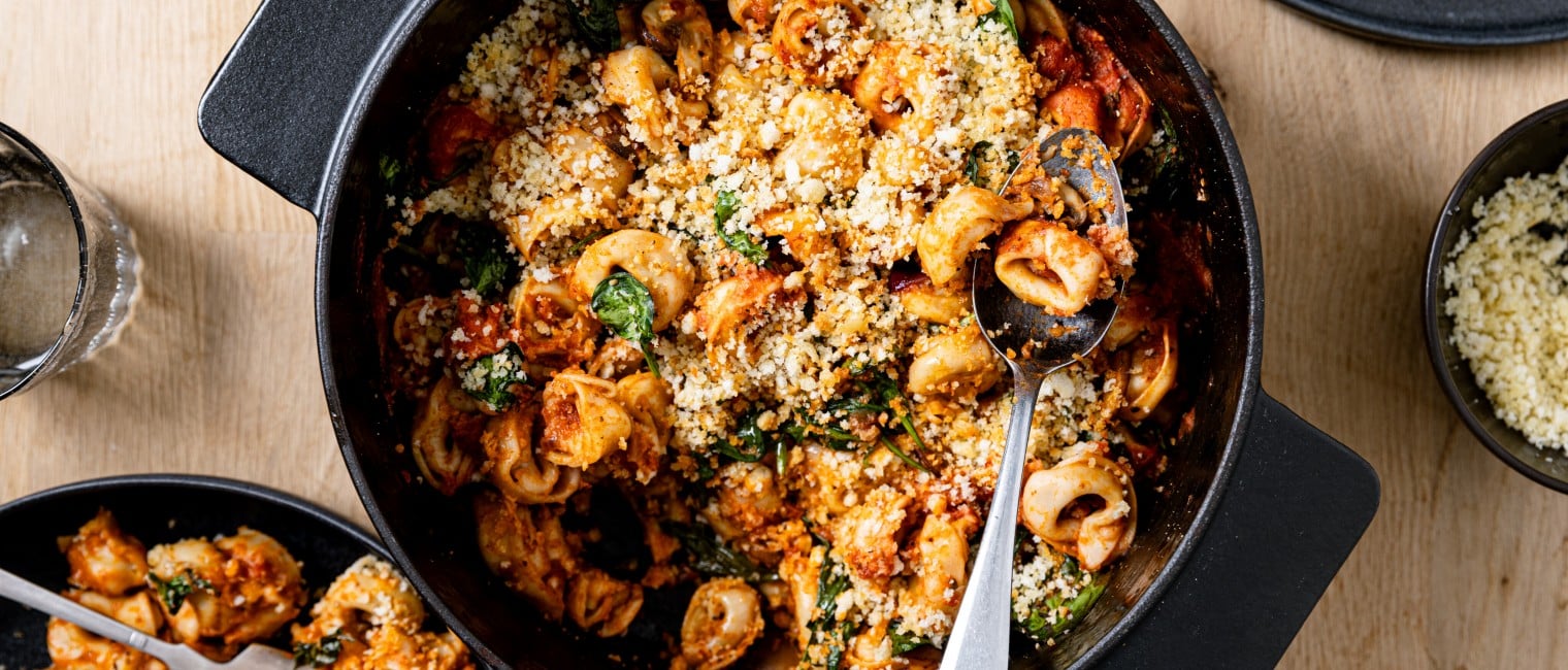 veganer Tortellini Auflauf 
