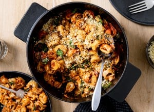 veganer Tortellini Auflauf 