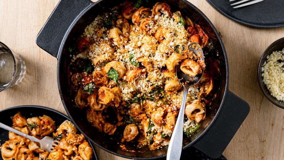 veganer Tortellini Auflauf 