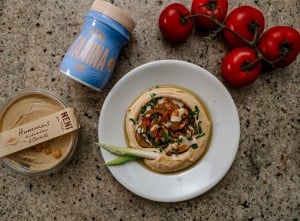 Hummus mit gerösteten Champignons & Tahina