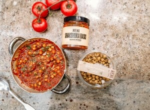 Shakshuka mit Kichererbsen & Koriander