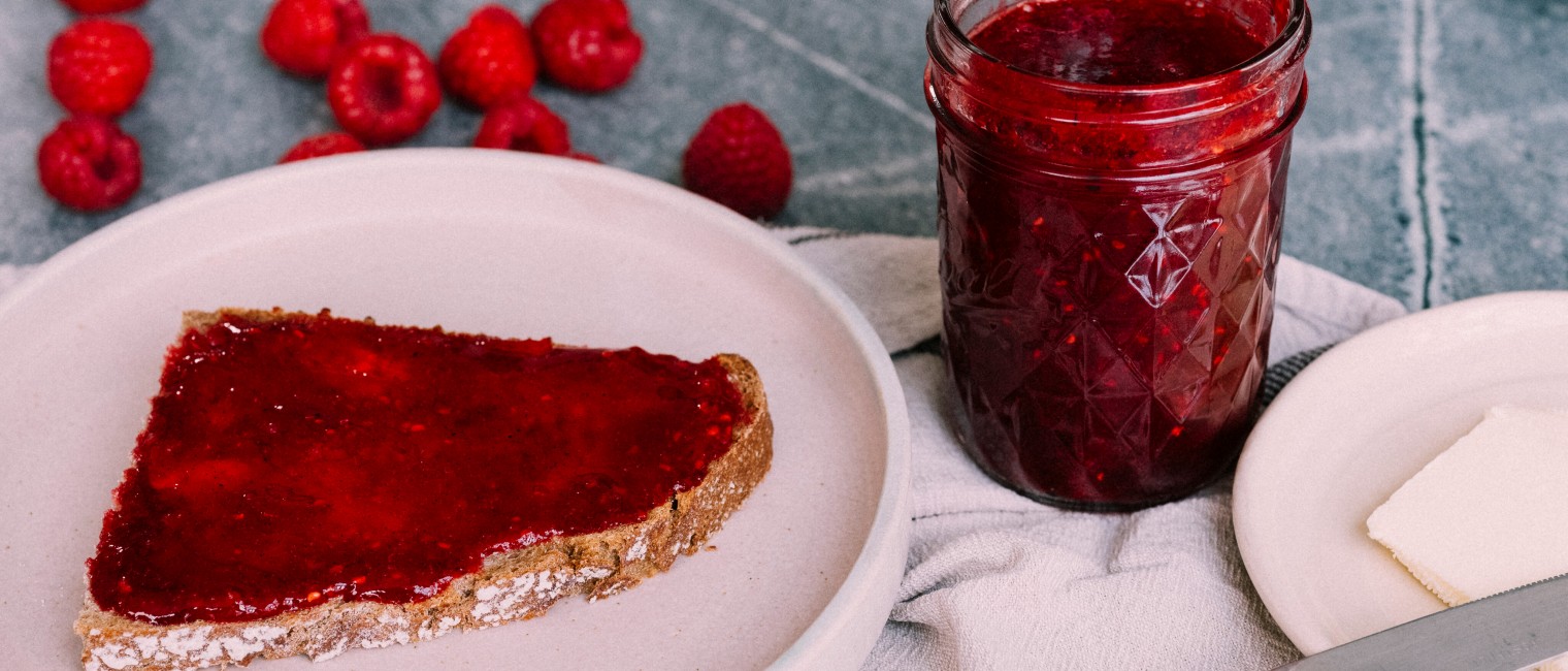 Himbeermarmelade mit Vanille