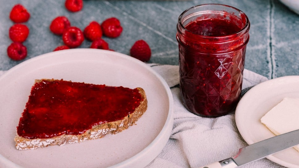 Himbeermarmelade mit Vanille