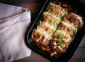 Gefüllte Kohlroulade