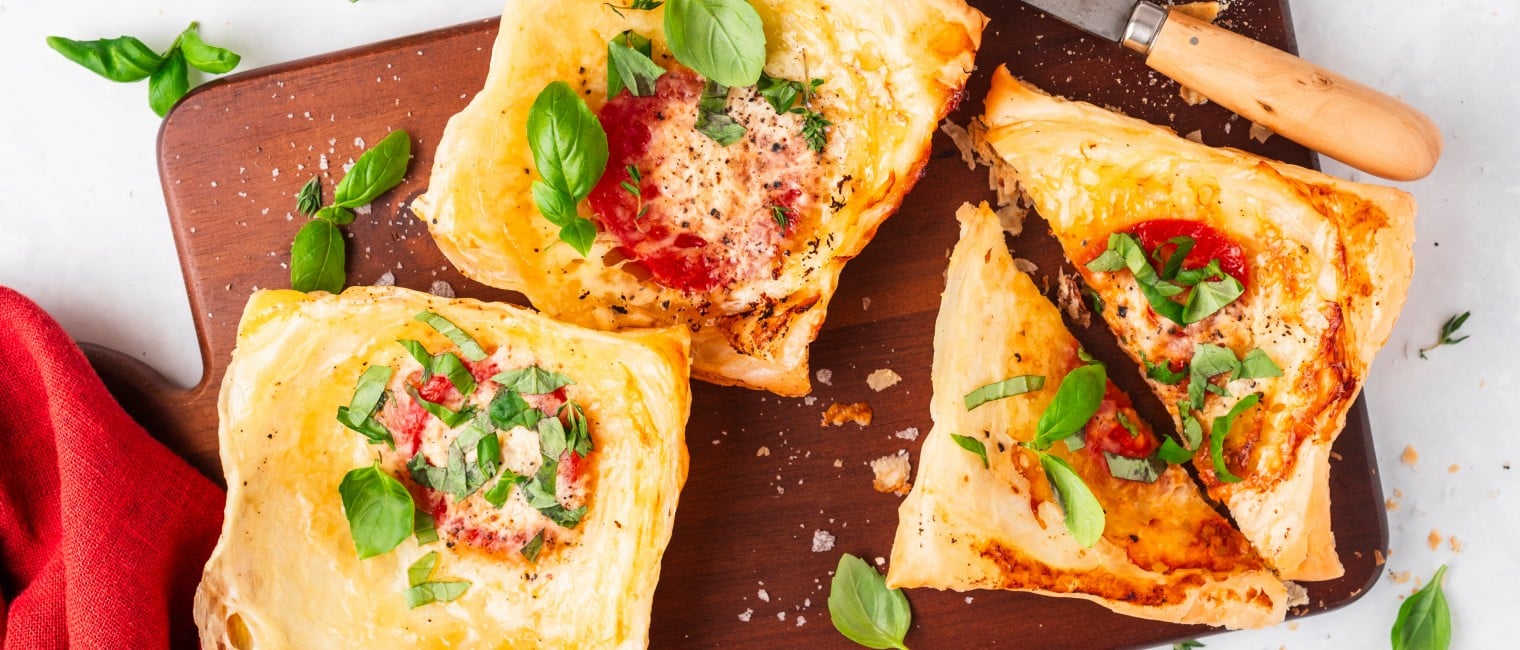 Pizzataschen aus Blätterteig