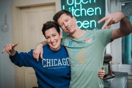 Tici und Hannes posen cool 