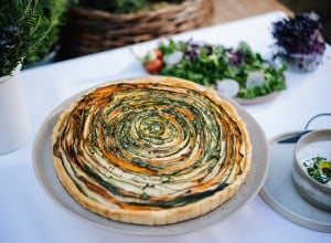Gemüse Spiralen Tarte