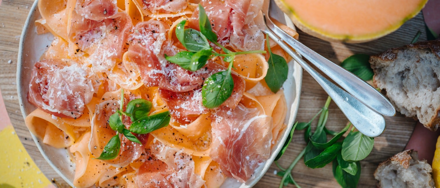 Zuckermelonen Carpaccio