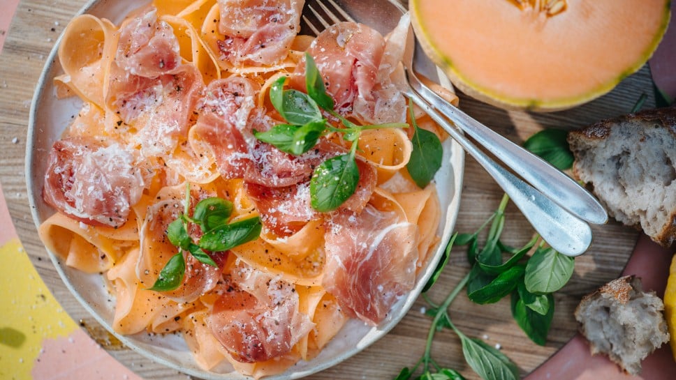 Zuckermelonen Carpaccio