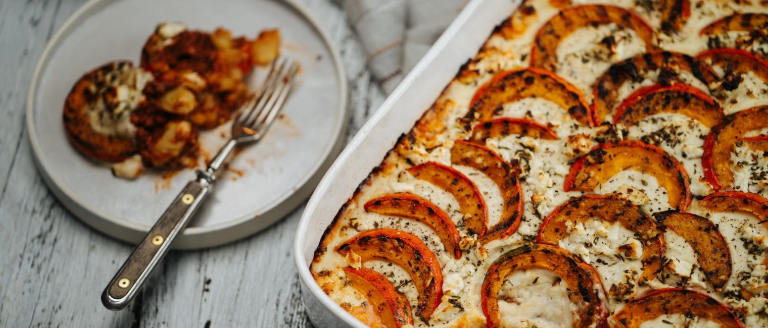 SPAR Mahlzeit Moussaka mit Rindfleisch und Kürbis-Gemüse