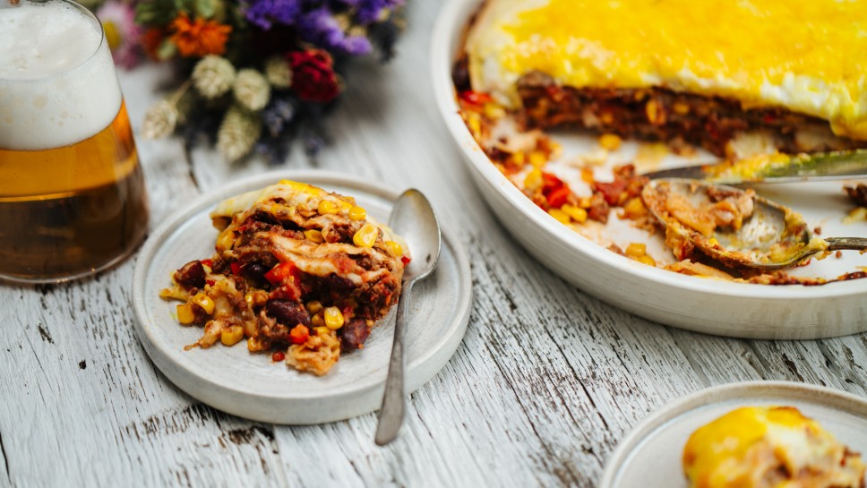 SPAR Mahlzeit Spicy Chilli-con-Carne Auflauf