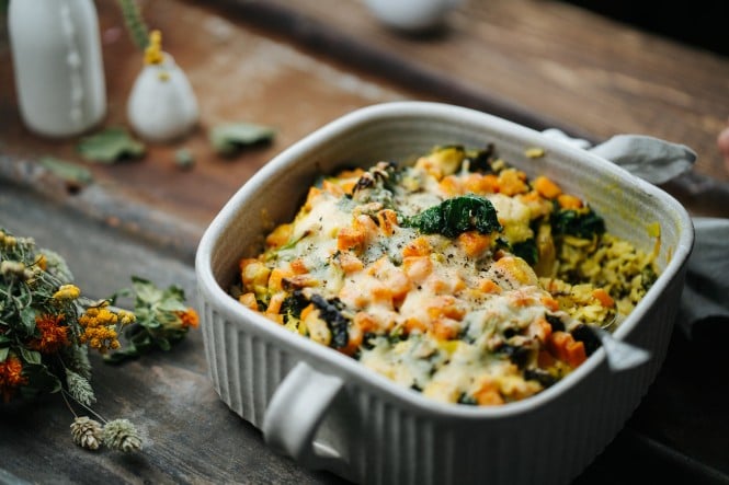 SPAR Mahlzeit Würziger Hühnchen-Grünkohl-Auflauf