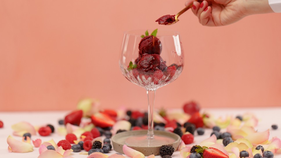 SPAR Mahlzeit Blitzschnelles Beerensorbet