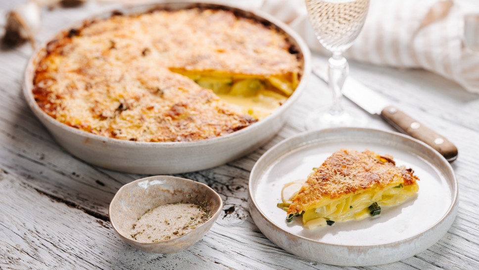 Cremiges Kartoffel-Lauch-Gratin