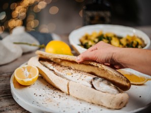 SPAR Mahlzeit Wolfsbarsch im Salzteig