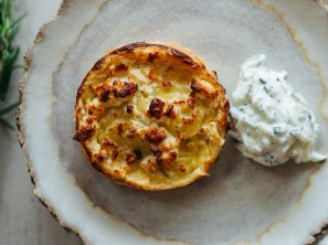 SPAR Mahlzeit Mini-Kartoffel-Quiche mit Tsatsiki