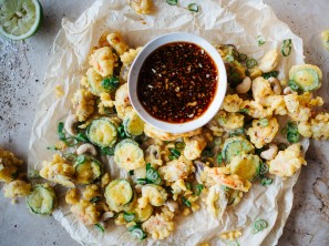 SPAR Mahlzeit Garnelen-Gemüse-Tempura mit Ponzu-Sauce