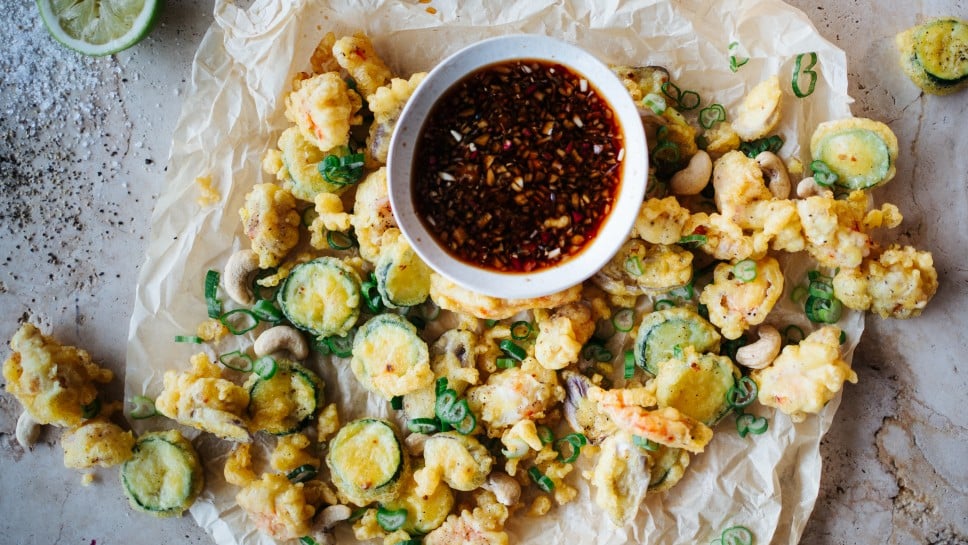 SPAR Mahlzeit Garnelen-Gemüse-Tempura mit Ponzu-Sauce
