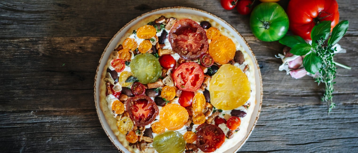 SPAR Mahlzeit „Tomaten Tarte Tatin“ mit Eierschwammerln