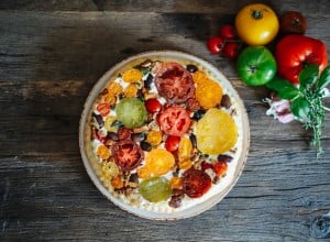 SPAR Mahlzeit „Tomaten Tarte Tatin“ mit Eierschwammerln