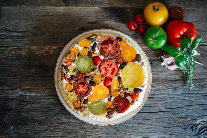 SPAR Mahlzeit „Tomaten Tarte Tatin“ mit Eierschwammerln