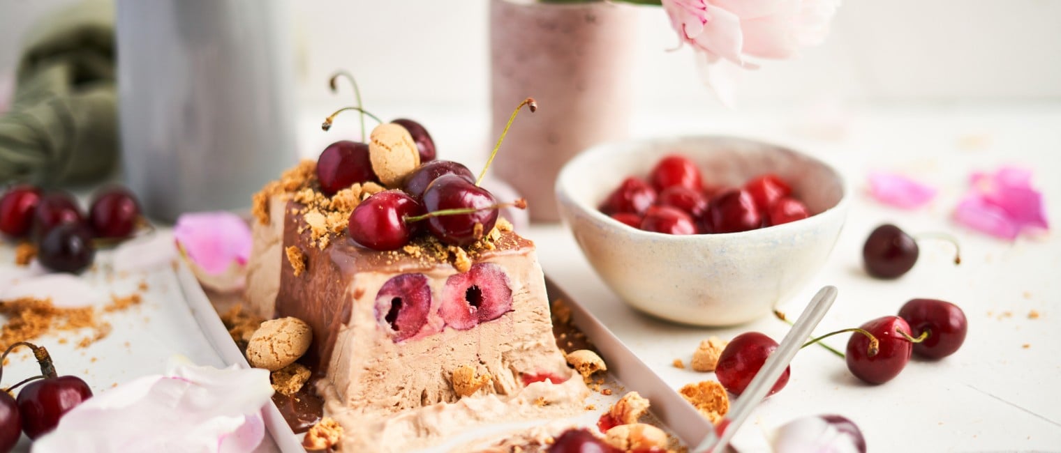 SPAR Mahlzeit Toblerone-Kirsch-Semifreddo
