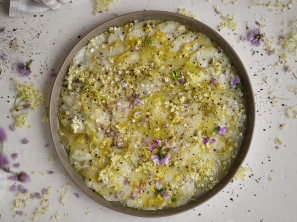 SPAR Mahlzeit Kohlrabi Carpaccio mit Rosensalz