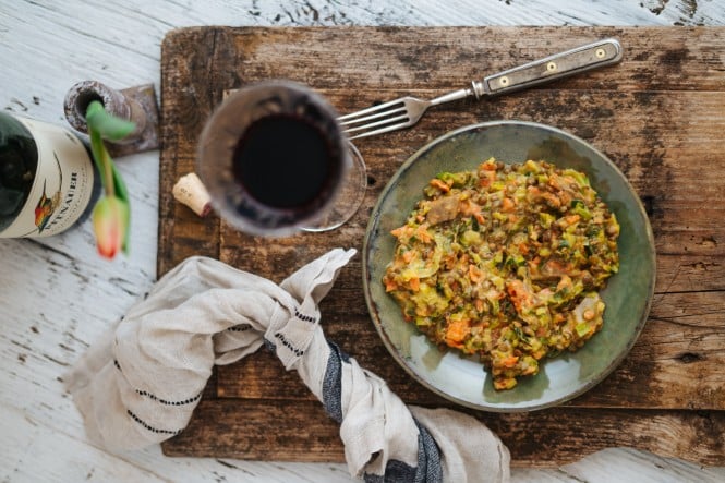 SPAR Mahlzeit Linsen-Lauch Eintopf mit Lachs
