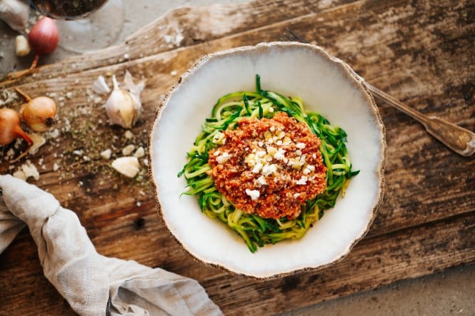 SPAR Mahlzeit Zucchini-Zoodles mit Karfiol-Sugo
