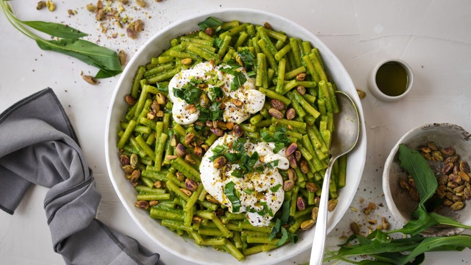 SPAR Mahlzeit Frühlingspasta mit Bärlauchpesto