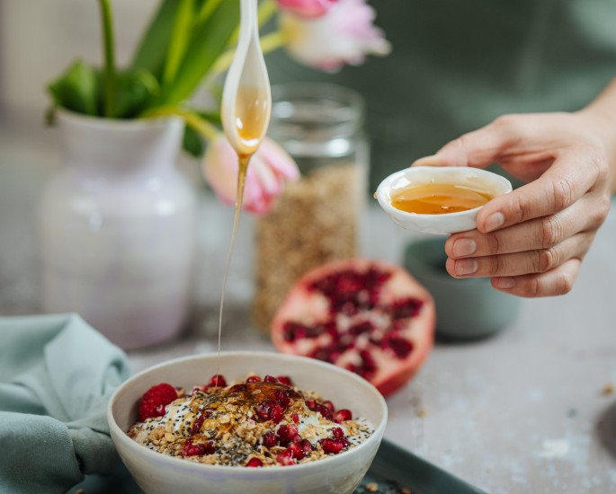 SPAR Mahlzeit Apfel-Zimt-Porridge mit Granatapfel