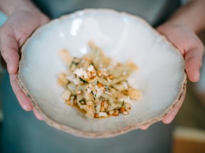 SPAR Mahlzeit Caramelle mit Brennesseln, Pecorino und Pinienkernen