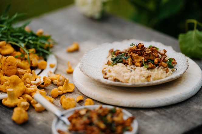 Eierschwammerl-Risotto